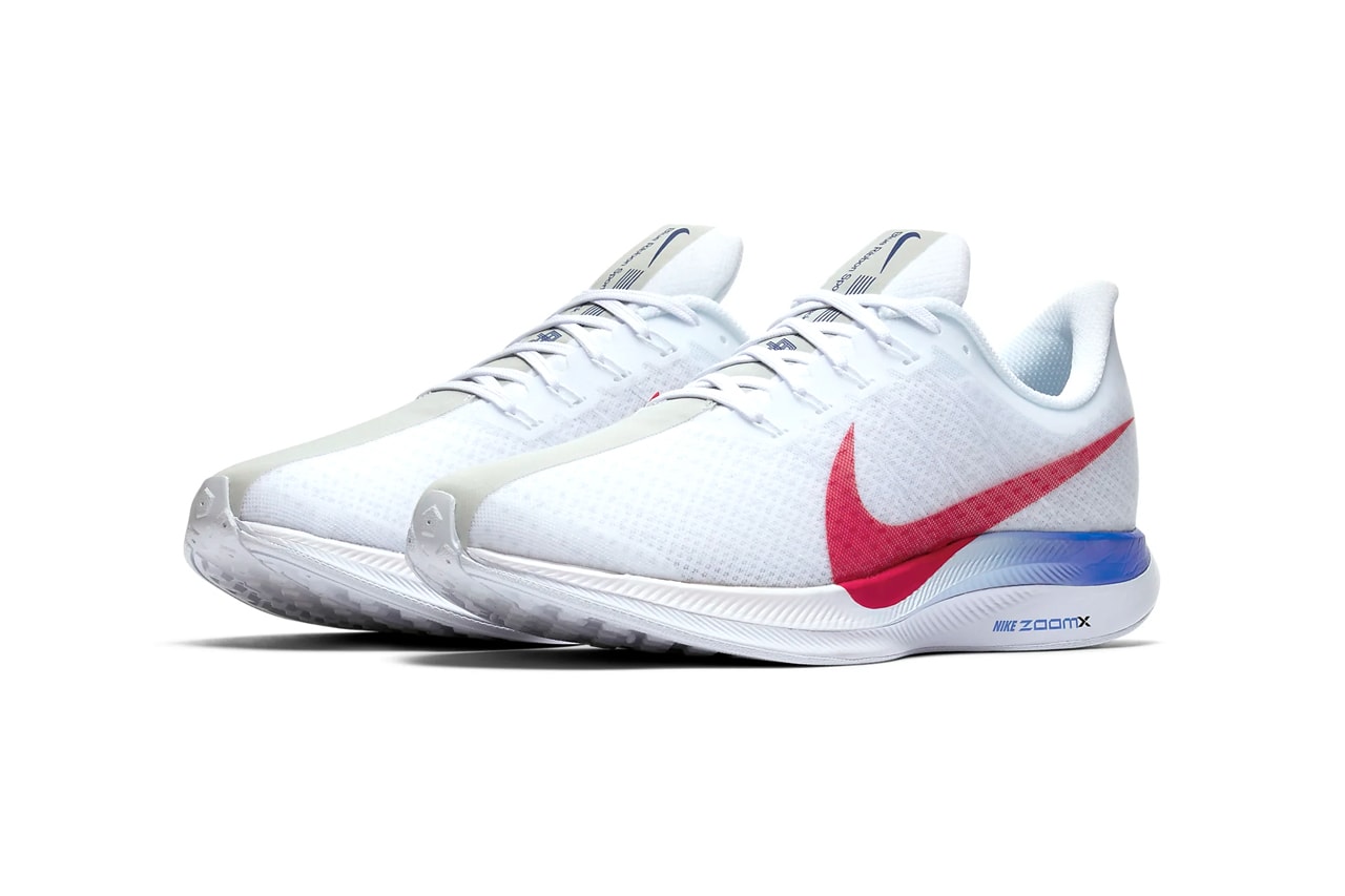 Nike Zoom Pegasus 35 Turbo BRS Release Info White Blue Red Swoosh Racer Lightweight