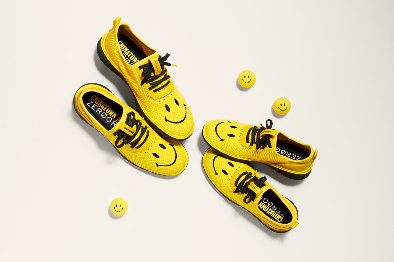 Chinatown Market Cole Haan Generation ZERØGRAND smiley collaboration shoes june 6 may 30 2019 release date info colorway buy