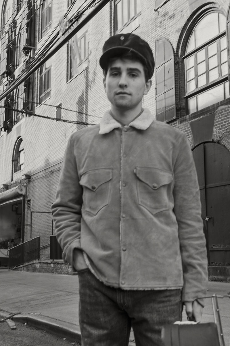Levi's Vintage Clothing Lookbook Fall Winter 2019 FW19 Collection Archives Denim Jeans Trucker Jacket Twill Trousers Climate Seal Jacket Riders Pants Suede Sherpa Corduroy 
