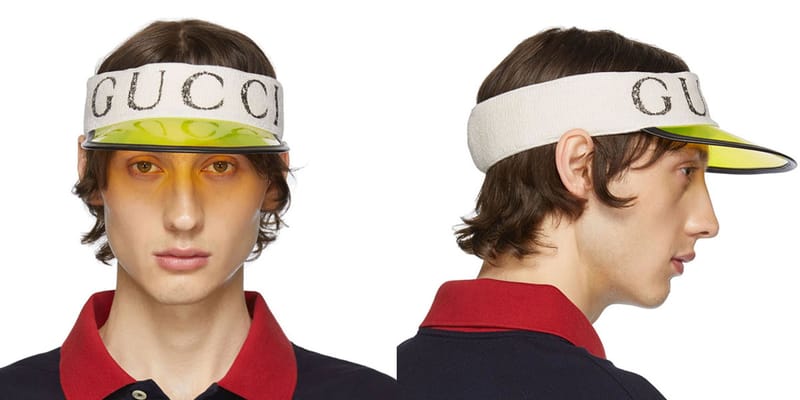 gucci vinyl visor