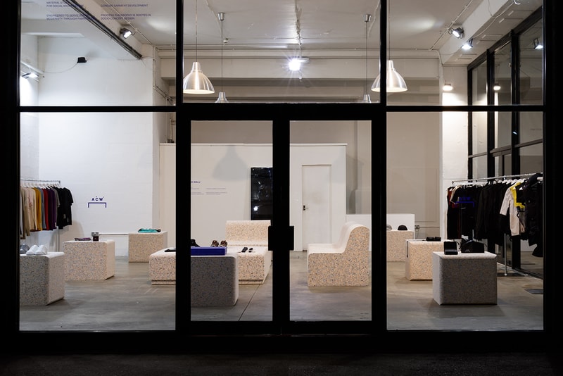 a cold wall samuel ross london fashion week mens pop up inside look runway chroma glare truman brewery products release information shard low sneaker 
