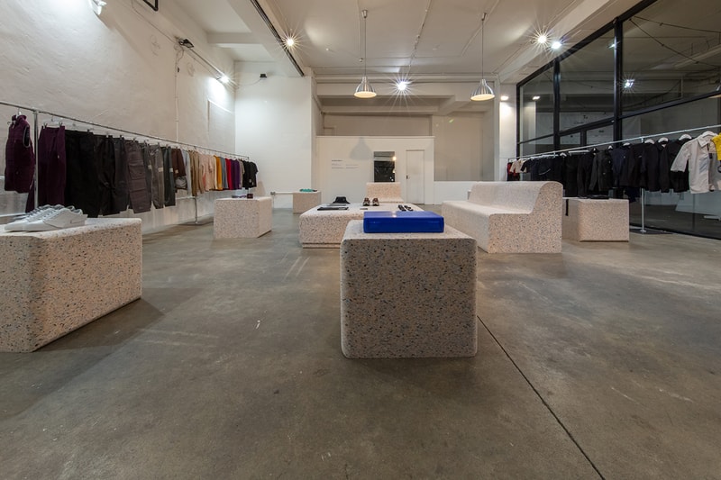 a cold wall samuel ross london fashion week mens pop up inside look runway chroma glare truman brewery products release information shard low sneaker 