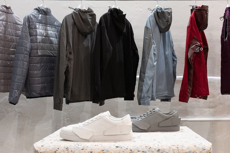 a cold wall samuel ross london fashion week mens pop up inside look runway chroma glare truman brewery products release information shard low sneaker 