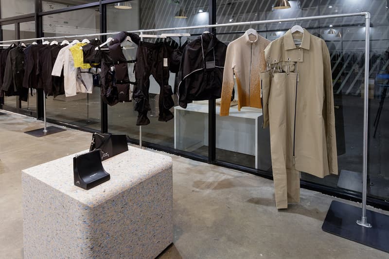 a cold wall samuel ross london fashion week mens pop up inside look runway chroma glare truman brewery products release information shard low sneaker