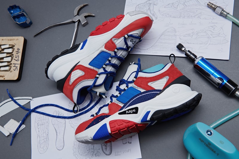AAPE by A Bathing Ape Dimension SS19 Collection spring summer 2019 bape orange white red blue white black triple black 