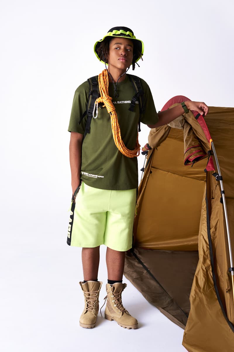 AAPE by A Bathing Ape Summer 2019 Collection lookbooks bape ape head camping black dunk