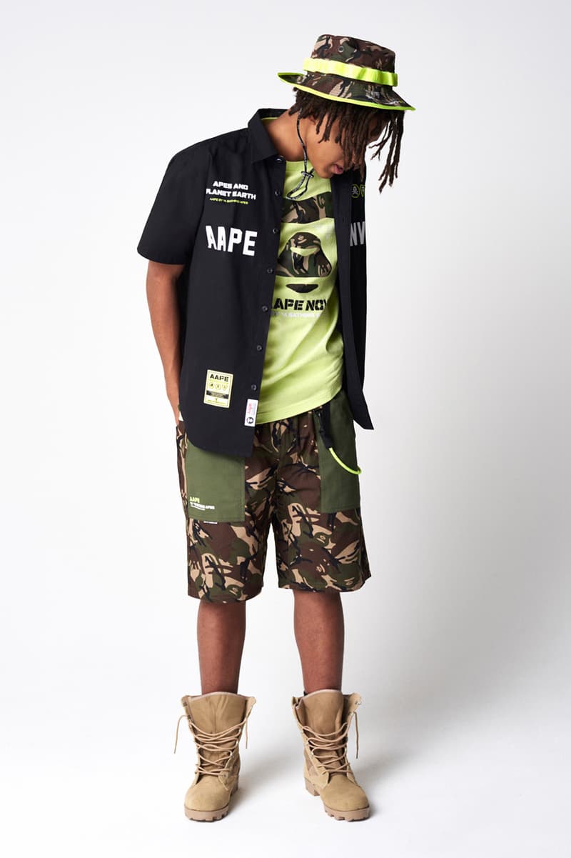 AAPE by A Bathing Ape Summer 2019 Collection lookbooks bape ape head camping black dunk