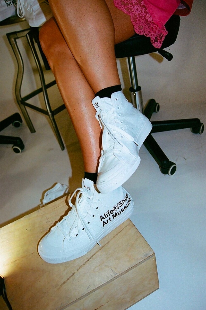 adidas Consortium Alife Nizza Hi Makeover Info NYC new york city streetwear sneakers originals museum shoes artist proof