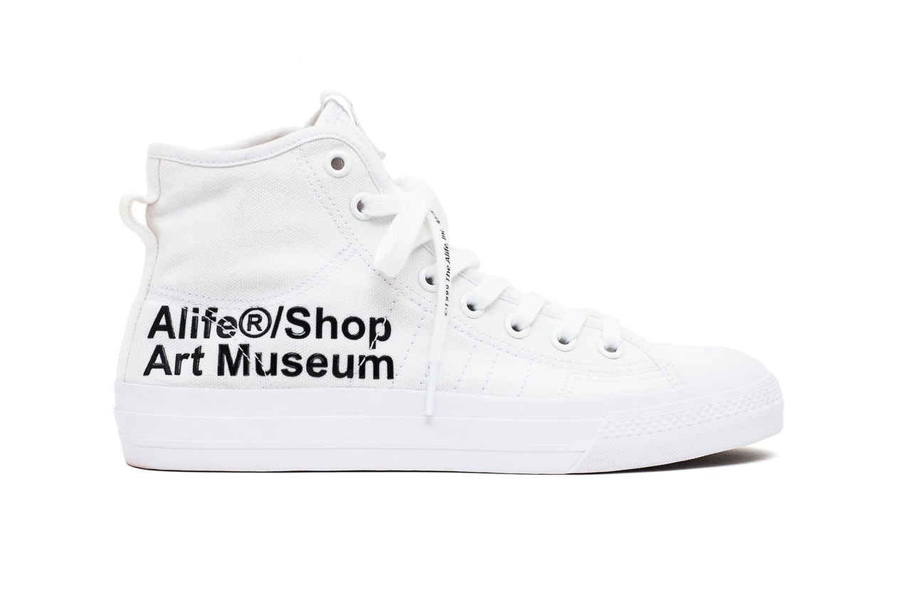 adidas Consortium Alife Nizza Hi Makeover Info NYC new york city streetwear sneakers originals museum shoes artist proof