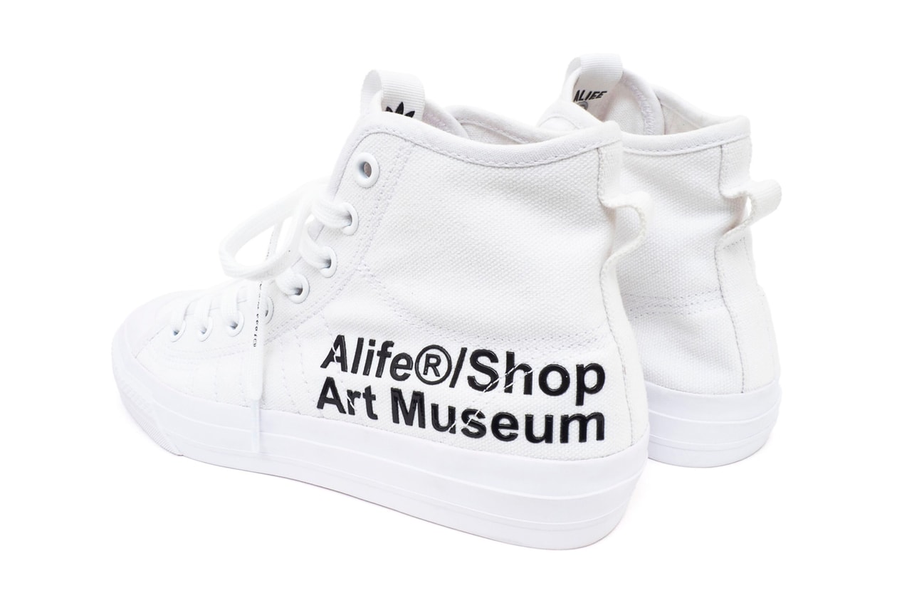 adidas Consortium Alife Nizza Hi Makeover Info NYC new york city streetwear sneakers originals museum shoes artist proof