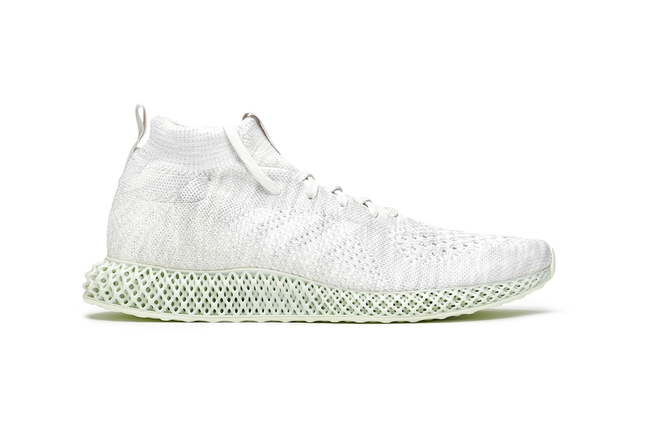 adidas Consortium Runner Mid 4D "White" Limited Edition Sneaker Drop Information Cop Now Release Light Oxygen Sole Unit Technology Futurecraft Primeknit Upper Continental Outsole Three Stripes