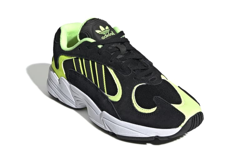 adidas originals yung 1 Core Black Hi Res Yellow Ftwr White Collegiate Royal Solar Green Real Purple vintage heritage footwear sportswear giant german mesh suede 