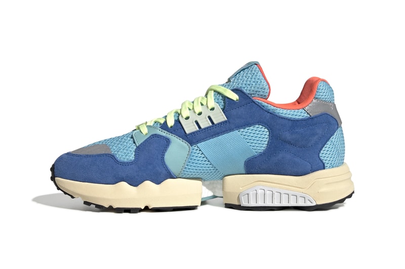 adidas Originals ZX Torsion BOOST Equipped Sneakers Shoes Release Information Drop Date First Look Cop Online Buy Bright Cyan Linen Green Blue Cream Sole Unit Icy Wide Mesh Suede '80s Retro Vintage Silhouette 
