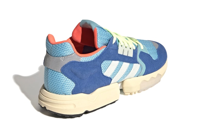 adidas Originals ZX Torsion BOOST Equipped Sneakers Shoes Release Information Drop Date First Look Cop Online Buy Bright Cyan Linen Green Blue Cream Sole Unit Icy Wide Mesh Suede '80s Retro Vintage Silhouette 