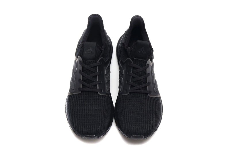 adidas UltraBOOST 19 "Core Black" Release triple black three stripes atmos japan sneakers information running boost midsole 