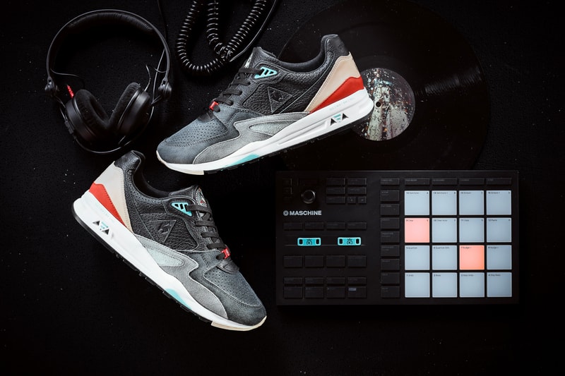 AFEW x 24 Kilates x DJ Rafik x Le Coq Sportif R800 "Crane Network" Sneaker Release Information Drop Date Collaboration Limited Edition Made in France Leather Suede Premium Details Pinq Ponq Bad T-Shirt 