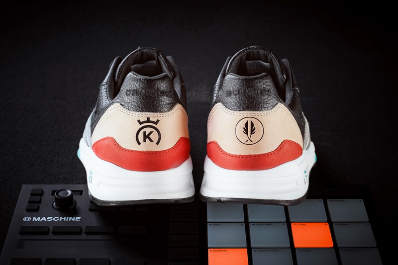 AFEW x 24 Kilates x DJ Rafik x Le Coq Sportif R800 "Crane Network" Sneaker Release Information Drop Date Collaboration Limited Edition Made in France Leather Suede Premium Details Pinq Ponq Bad T-Shirt 