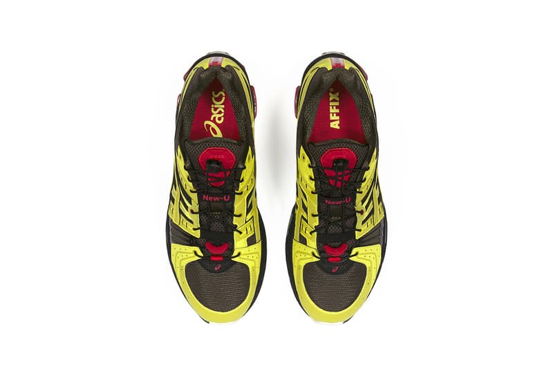 AFFIX x ASICS GEL KINSEI Sneaker Release Collaboration Drop Date Information Blue Black Orange Yellow Brown Red SOUND SYSTEM Paris Performance Stream Live