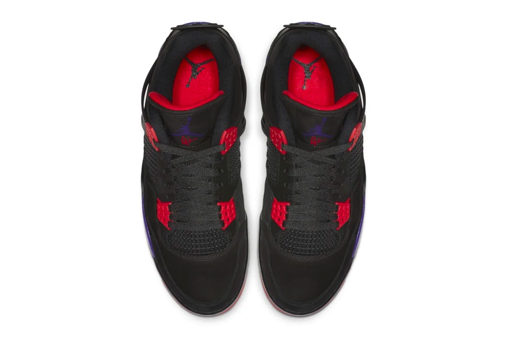 Air Jordan 4 toronto Raptors Release Info AQ3816-056 drake black court purple national basketball association nba