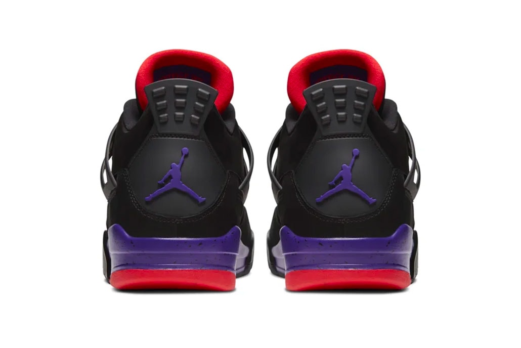 Air Jordan 4 toronto Raptors Release Info AQ3816-056 drake black court purple national basketball association nba