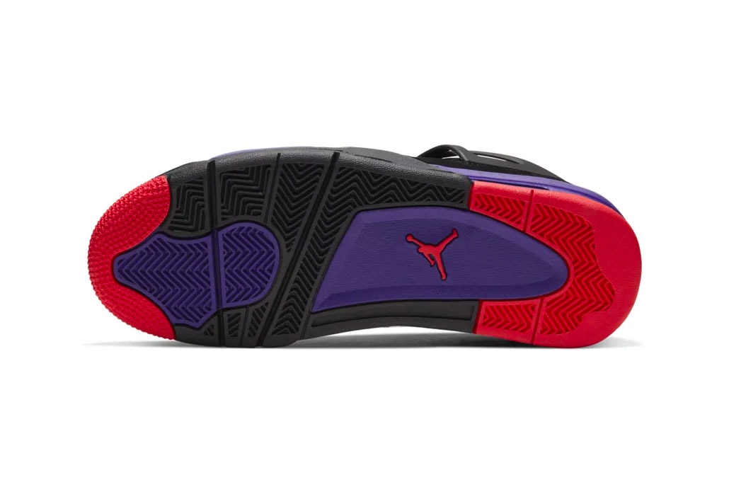 Air Jordan 4 toronto Raptors Release Info AQ3816-056 drake black court purple national basketball association nba