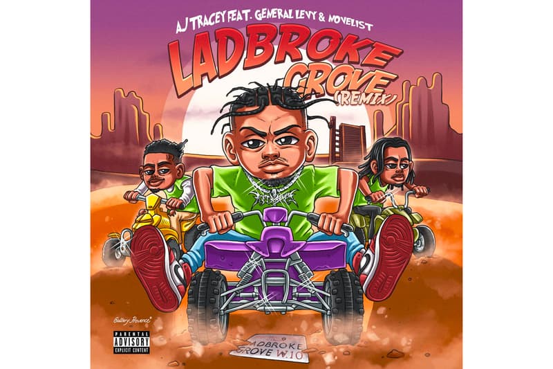 AJ Tracey "Ladbroke Grove" (Remix) Stream feat. General Levy & Novelist produced by Conducta Jorja Smith UK Garage Grime Jungle Drum & bass stream listen now spotify apple music