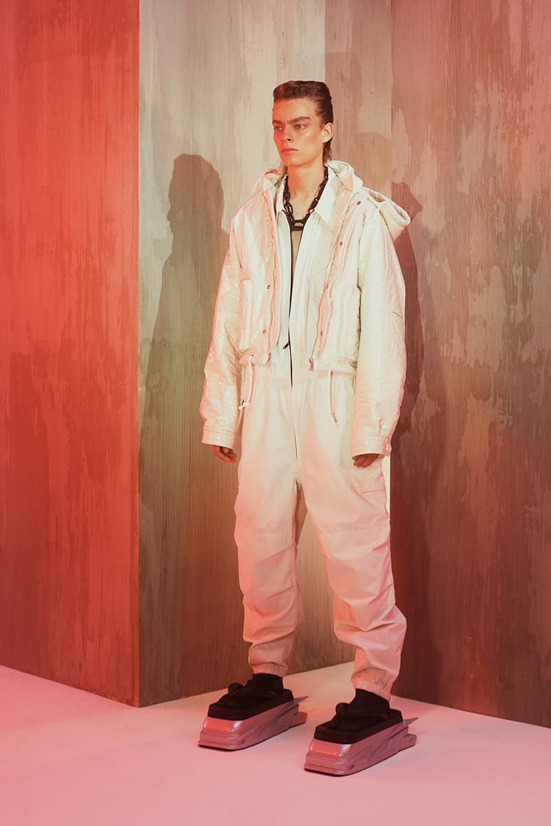 AMBUSH Spring/Summer 2020 SS20 Collection Mens Womens Lookbook Shots Paris Fashion Week Men's Release Yoon Ahn Designed Pieces Racing Automotive Theme Futuristic Sporting