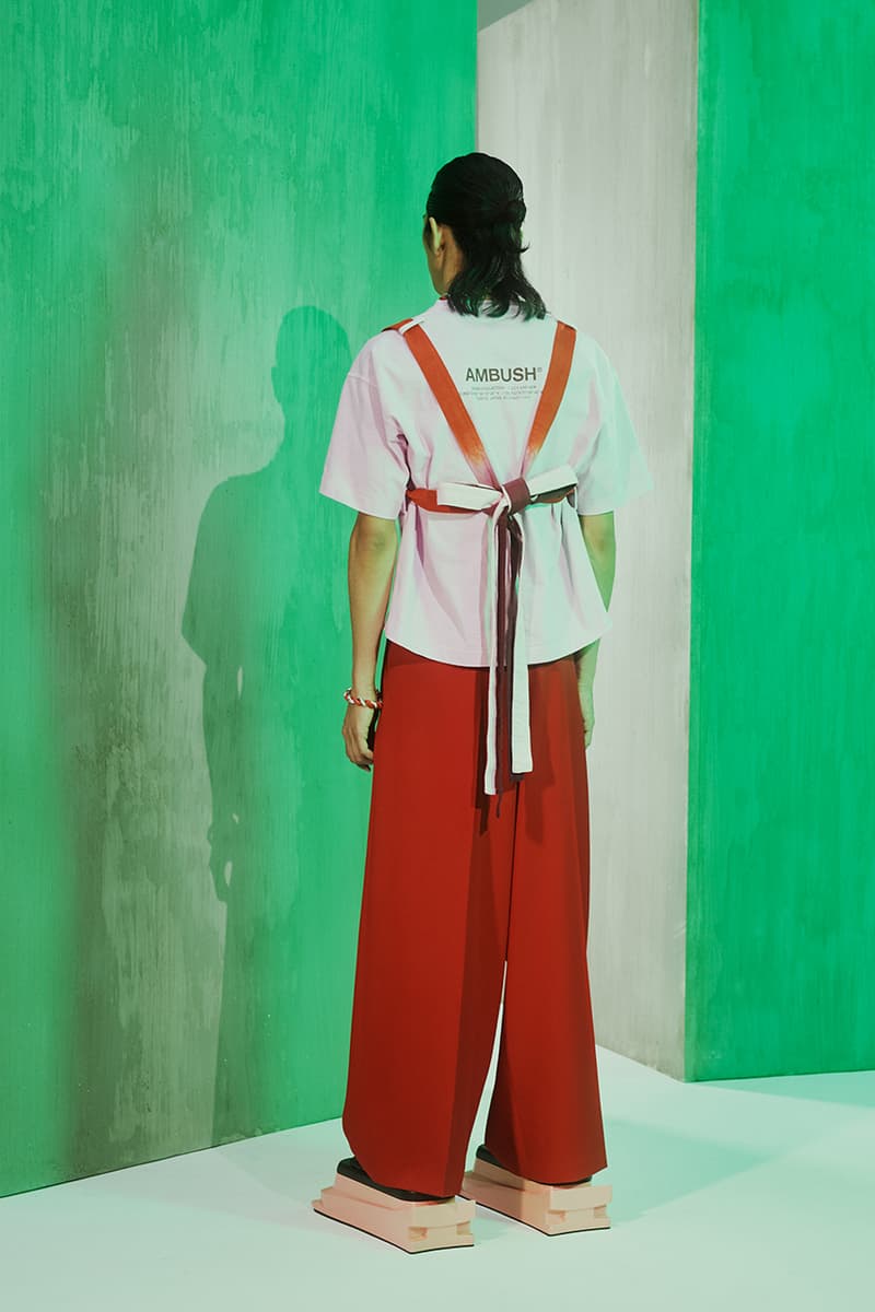 AMBUSH Spring/Summer 2020 SS20 Collection Mens Womens Lookbook Shots Paris Fashion Week Men's Release Yoon Ahn Designed Pieces Racing Automotive Theme Futuristic Sporting