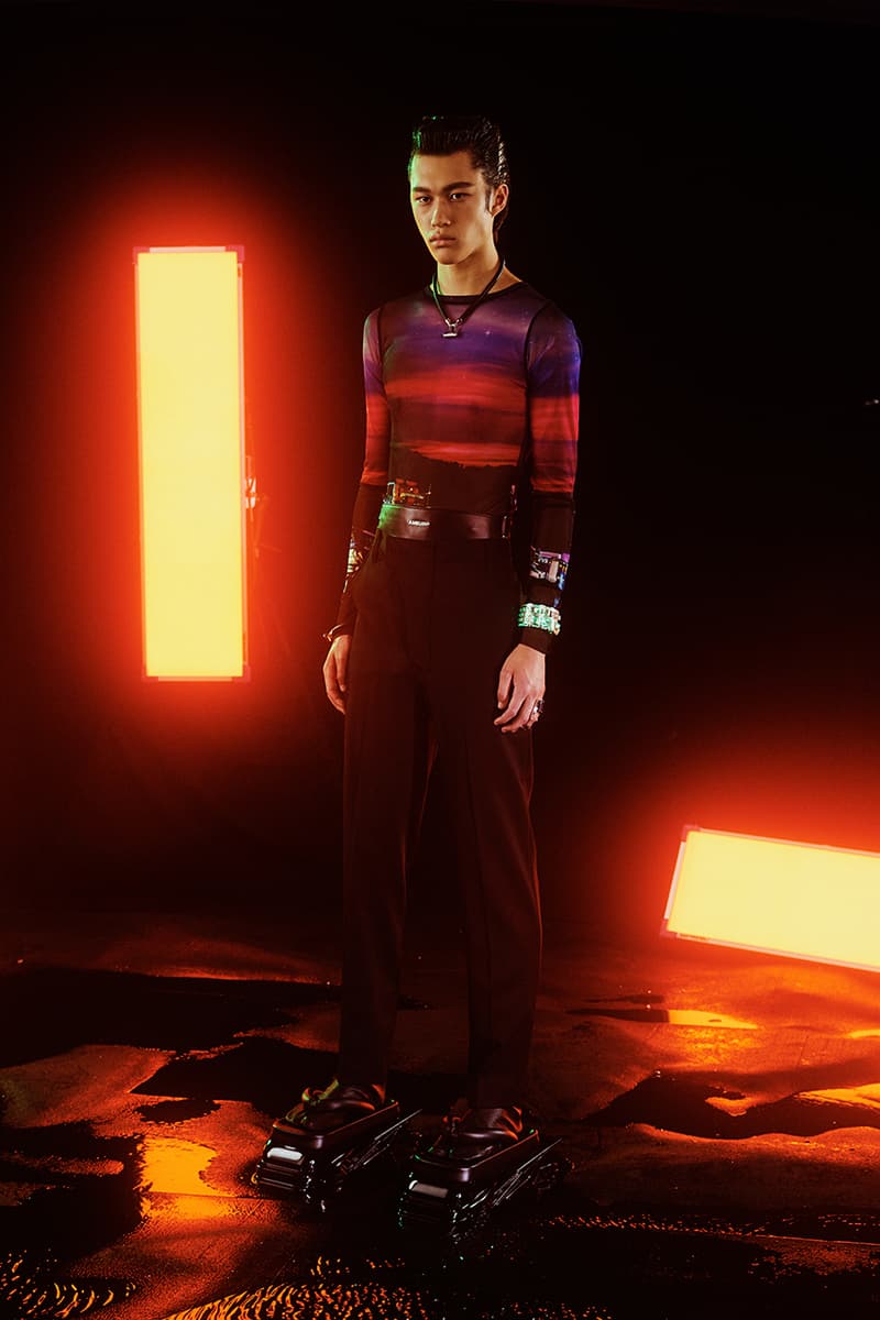 AMBUSH Spring/Summer 2020 SS20 Collection Mens Womens Lookbook Shots Paris Fashion Week Men's Release Yoon Ahn Designed Pieces Racing Automotive Theme Futuristic Sporting