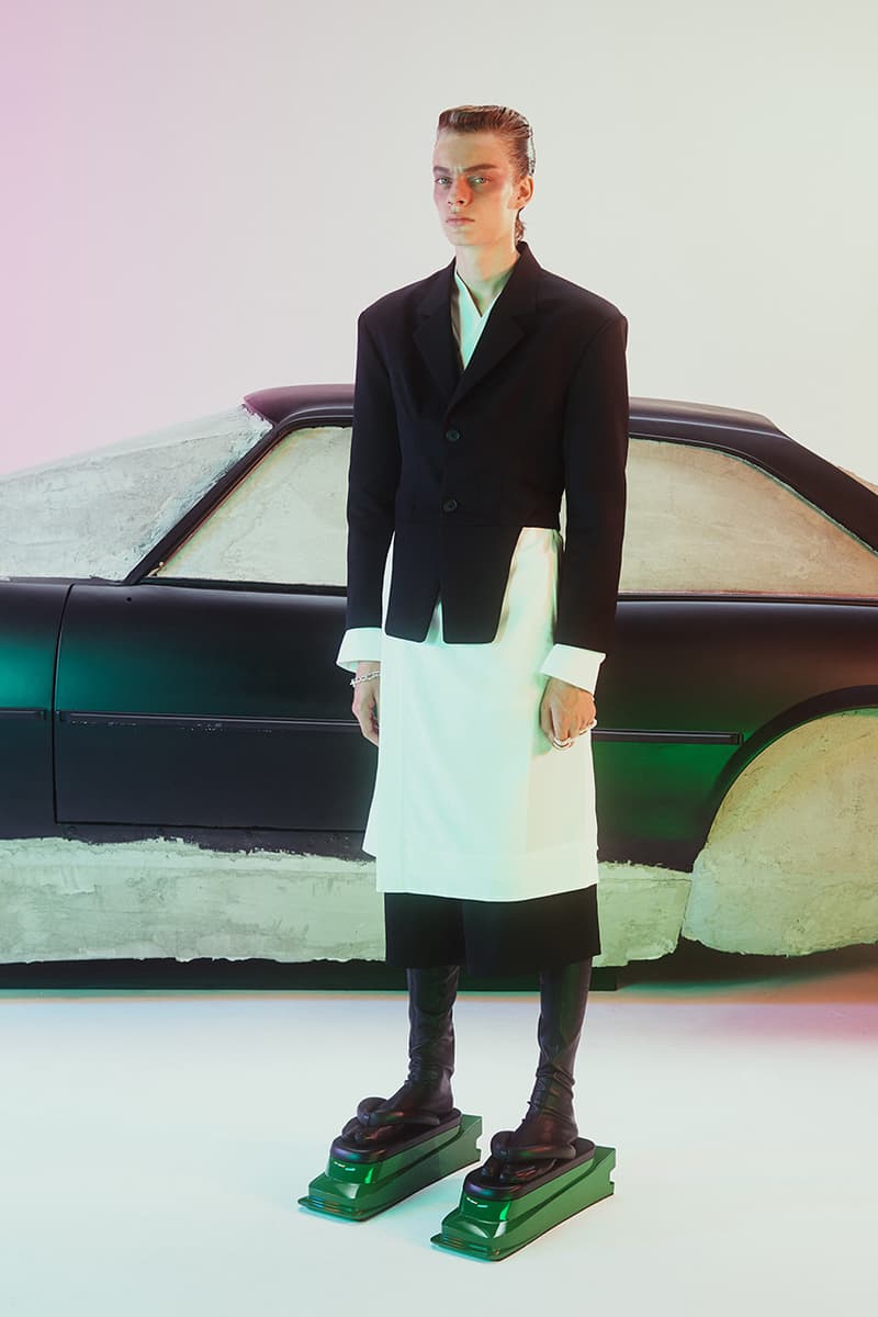 AMBUSH Spring/Summer 2020 SS20 Collection Mens Womens Lookbook Shots Paris Fashion Week Men's Release Yoon Ahn Designed Pieces Racing Automotive Theme Futuristic Sporting