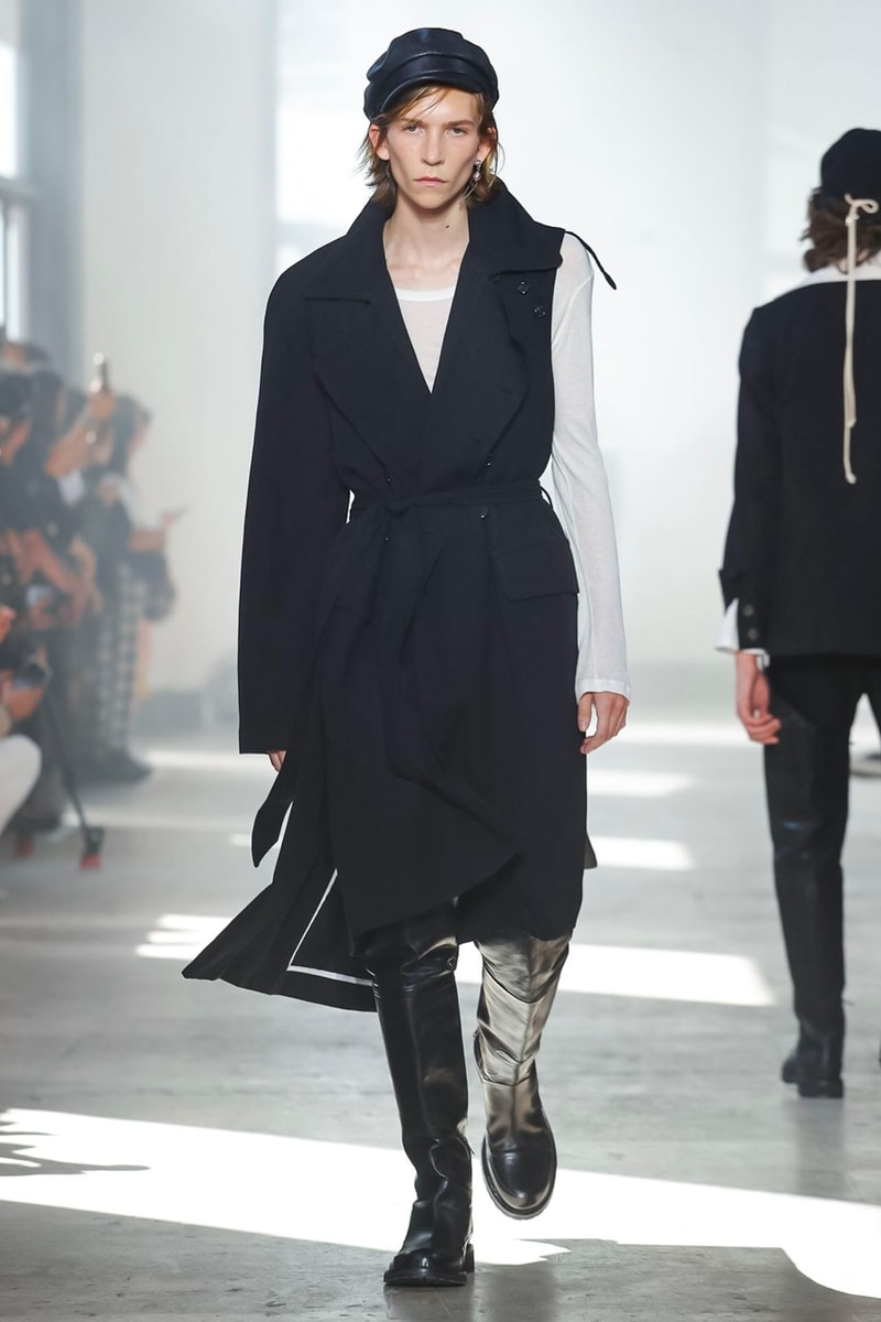 Ann Demeulemeester Spring Summer 2020 Collection sailor Antwerp Port North Sea stripes uniform dock worker seaside nautical naval maritime captain's coat jackets