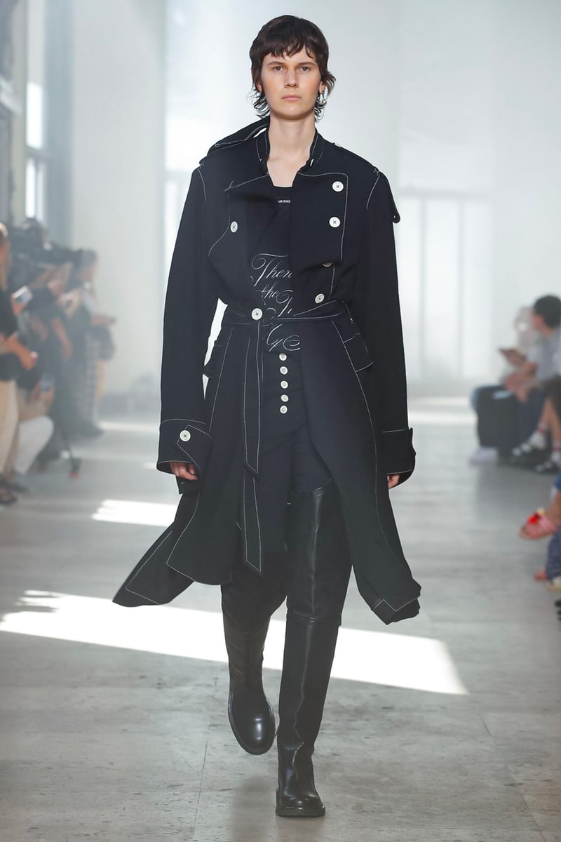 Ann Demeulemeester Spring Summer 2020 Collection sailor Antwerp Port North Sea stripes uniform dock worker seaside nautical naval maritime captain's coat jackets