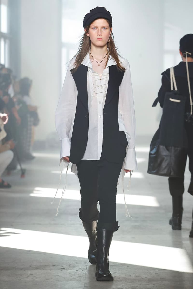 Ann Demeulemeester Spring Summer 2020 Collection sailor Antwerp Port North Sea stripes uniform dock worker seaside nautical naval maritime captain's coat jackets