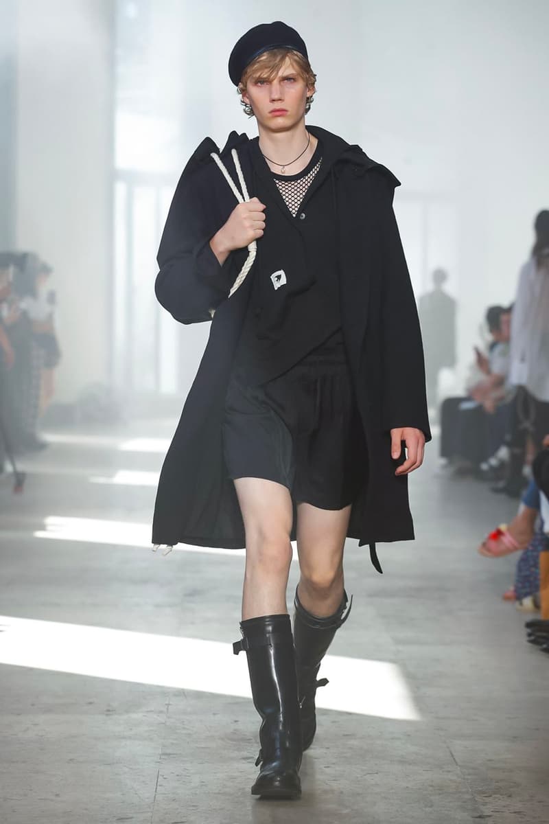 Ann Demeulemeester Spring Summer 2020 Collection sailor Antwerp Port North Sea stripes uniform dock worker seaside nautical naval maritime captain's coat jackets