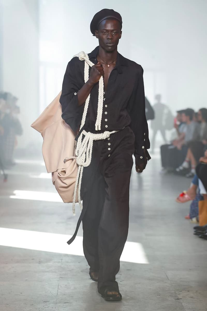Ann Demeulemeester Spring Summer 2020 Collection sailor Antwerp Port North Sea stripes uniform dock worker seaside nautical naval maritime captain's coat jackets