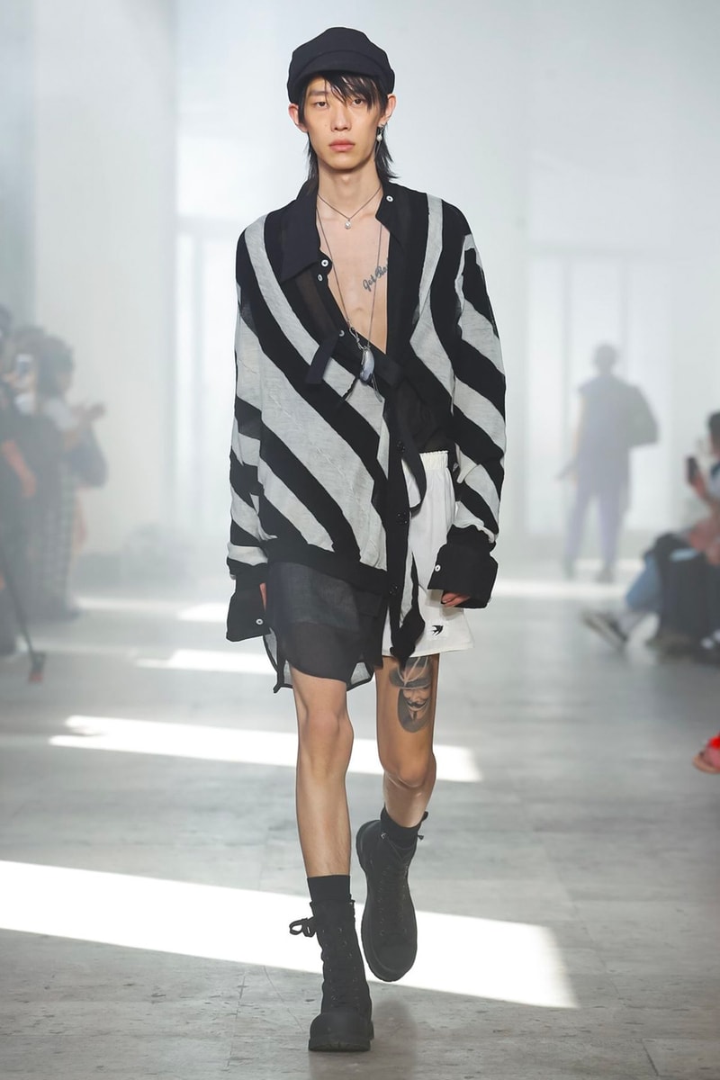 Ann Demeulemeester Spring Summer 2020 Collection sailor Antwerp Port North Sea stripes uniform dock worker seaside nautical naval maritime captain's coat jackets