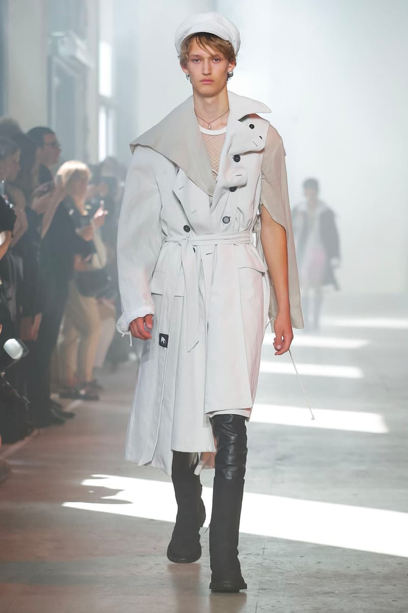 Ann Demeulemeester Spring Summer 2020 Collection sailor Antwerp Port North Sea stripes uniform dock worker seaside nautical naval maritime captain's coat jackets