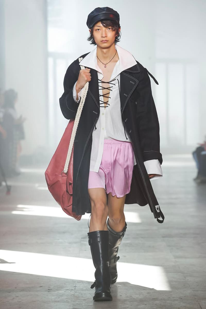 Ann Demeulemeester Spring Summer 2020 Collection sailor Antwerp Port North Sea stripes uniform dock worker seaside nautical naval maritime captain's coat jackets