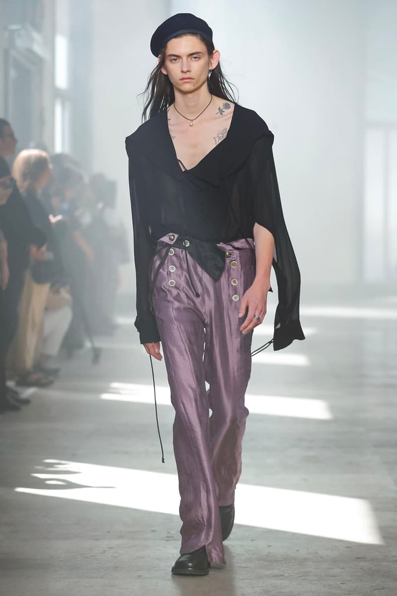 Ann Demeulemeester Spring Summer 2020 Collection sailor Antwerp Port North Sea stripes uniform dock worker seaside nautical naval maritime captain's coat jackets