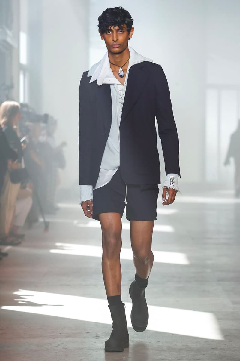 Ann Demeulemeester Spring Summer 2020 Collection sailor Antwerp Port North Sea stripes uniform dock worker seaside nautical naval maritime captain's coat jackets