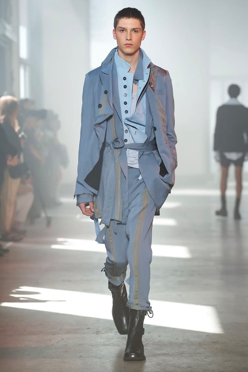 Ann Demeulemeester Spring Summer 2020 Collection sailor Antwerp Port North Sea stripes uniform dock worker seaside nautical naval maritime captain's coat jackets