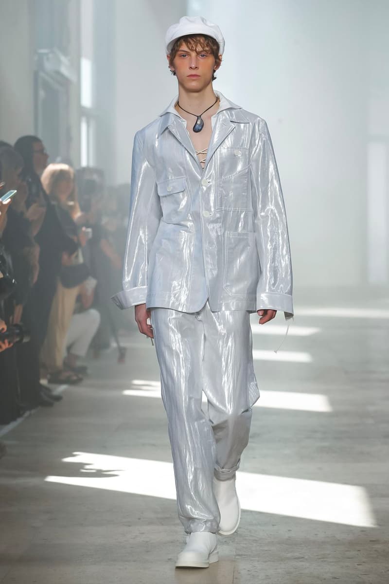 Ann Demeulemeester Spring Summer 2020 Collection sailor Antwerp Port North Sea stripes uniform dock worker seaside nautical naval maritime captain's coat jackets