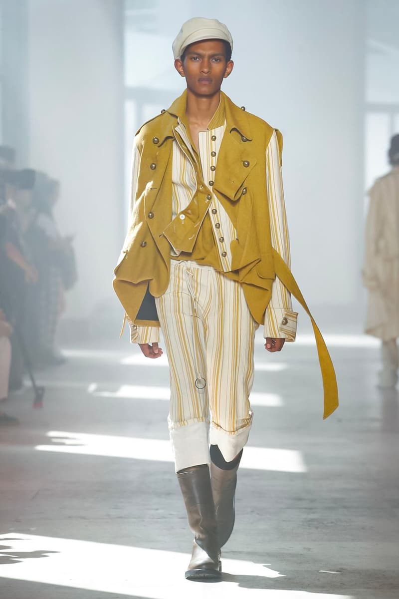 Ann Demeulemeester Spring Summer 2020 Collection sailor Antwerp Port North Sea stripes uniform dock worker seaside nautical naval maritime captain's coat jackets