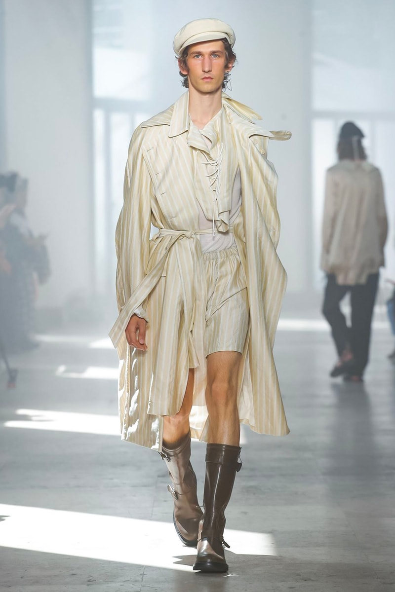 Ann Demeulemeester Spring Summer 2020 Collection sailor Antwerp Port North Sea stripes uniform dock worker seaside nautical naval maritime captain's coat jackets