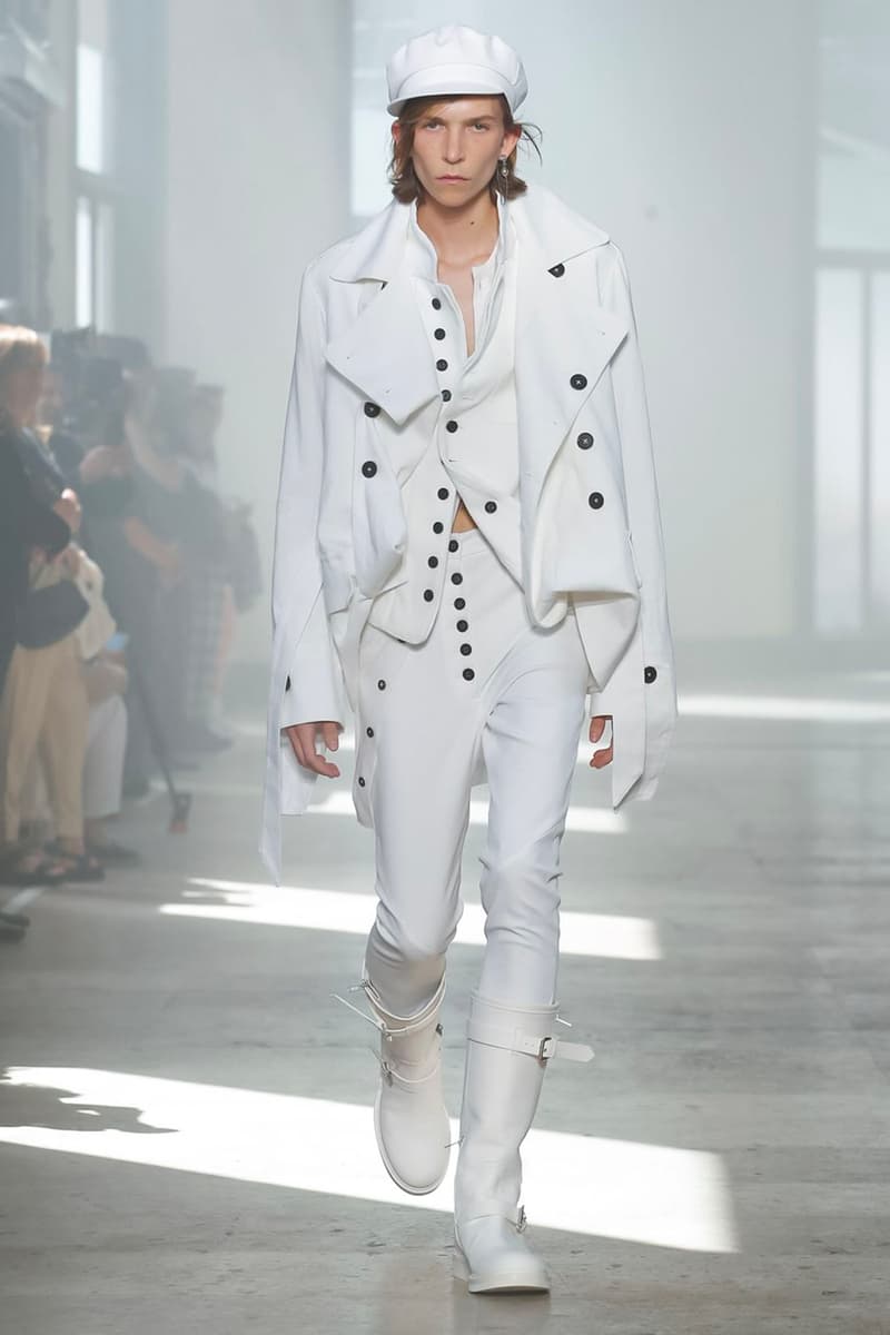 Ann Demeulemeester Spring Summer 2020 Collection sailor Antwerp Port North Sea stripes uniform dock worker seaside nautical naval maritime captain's coat jackets