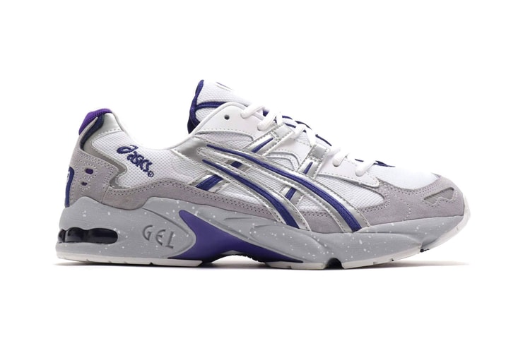 ASICS GEL-KAYANO 5 OG "Gray" Gets Accented With Bold Hits of Purple