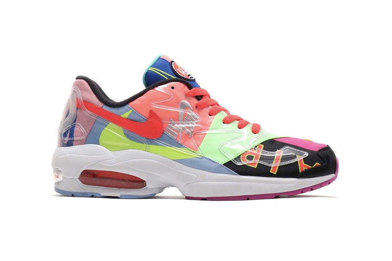 atmos x Nike Air Max2 Light "Black" Sneakers Hirofumi Kojima Swoosh Embroidery Air Max Day 