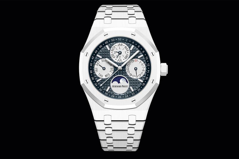 Audemars Piguet White Ceramic Royal Oak Perpetual Calendar