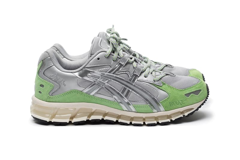 awake ny angelo baque supreme asics gel kayano 5 360 silver mint green black gold release information details new york paris pop up online web store drop date