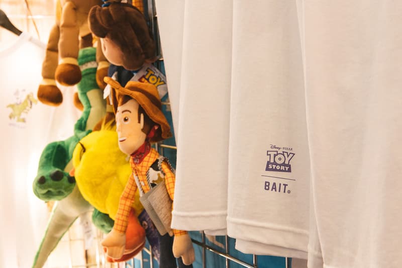 Bait x Disney Pixar 'Toy Story 4' Capsule "Made to Play" T-shirts collectibles sketches graphics streetwear 